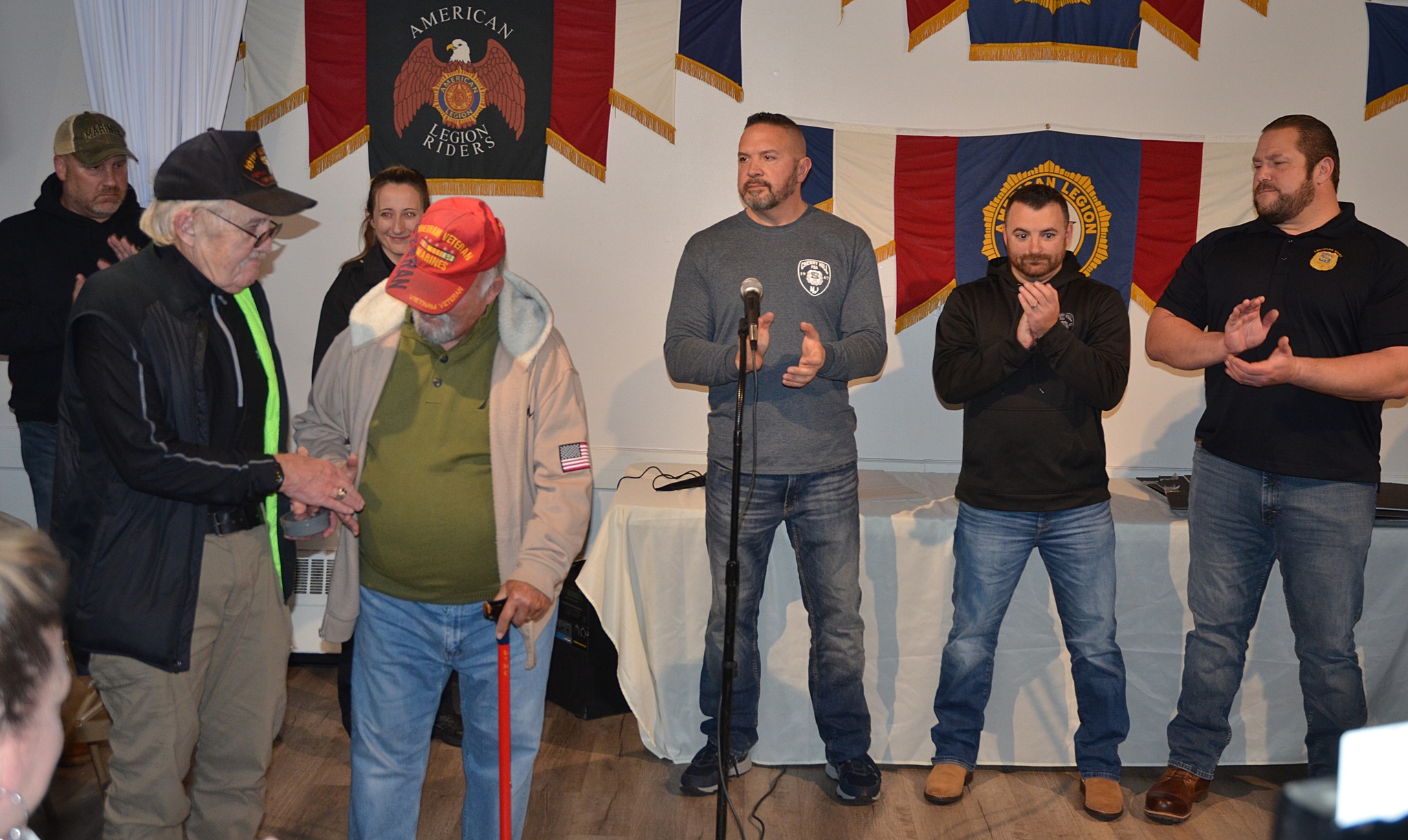 LTC AL BANCROFT Veterans Dinner Cherry Hill American Legion Post 372 American Legion Riders Warriors Watch Riders Thomas J. Flynn Honor 2022 Mission BBQ Cherry Hill PBA Operation Yellow Ribbon