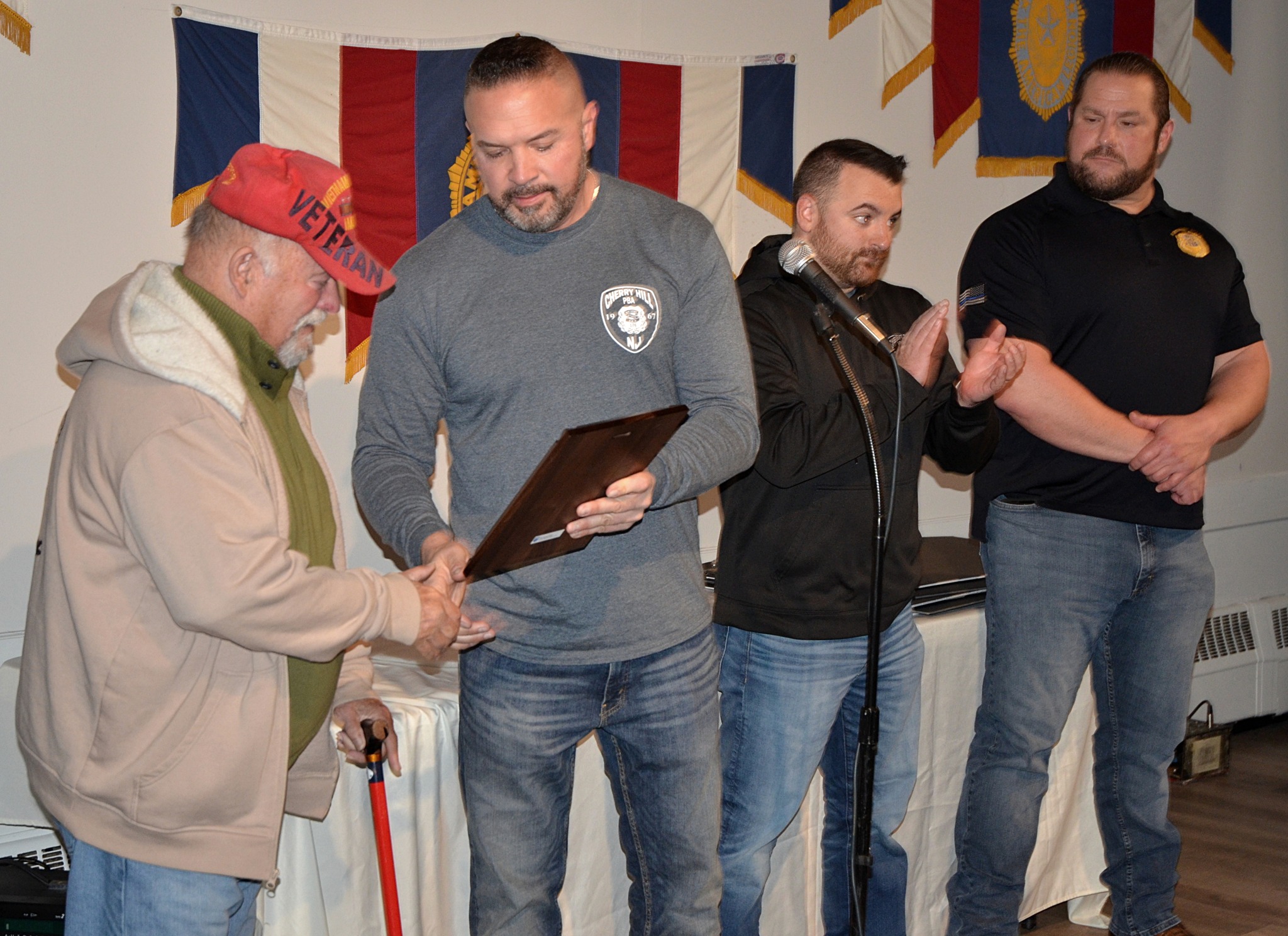 LTC AL BANCROFT Veterans Dinner Cherry Hill American Legion Post 372 American Legion Riders Warriors Watch Riders Thomas J. Flynn Honor 2022 Mission BBQ Cherry Hill PBA Operation Yellow Ribbon
