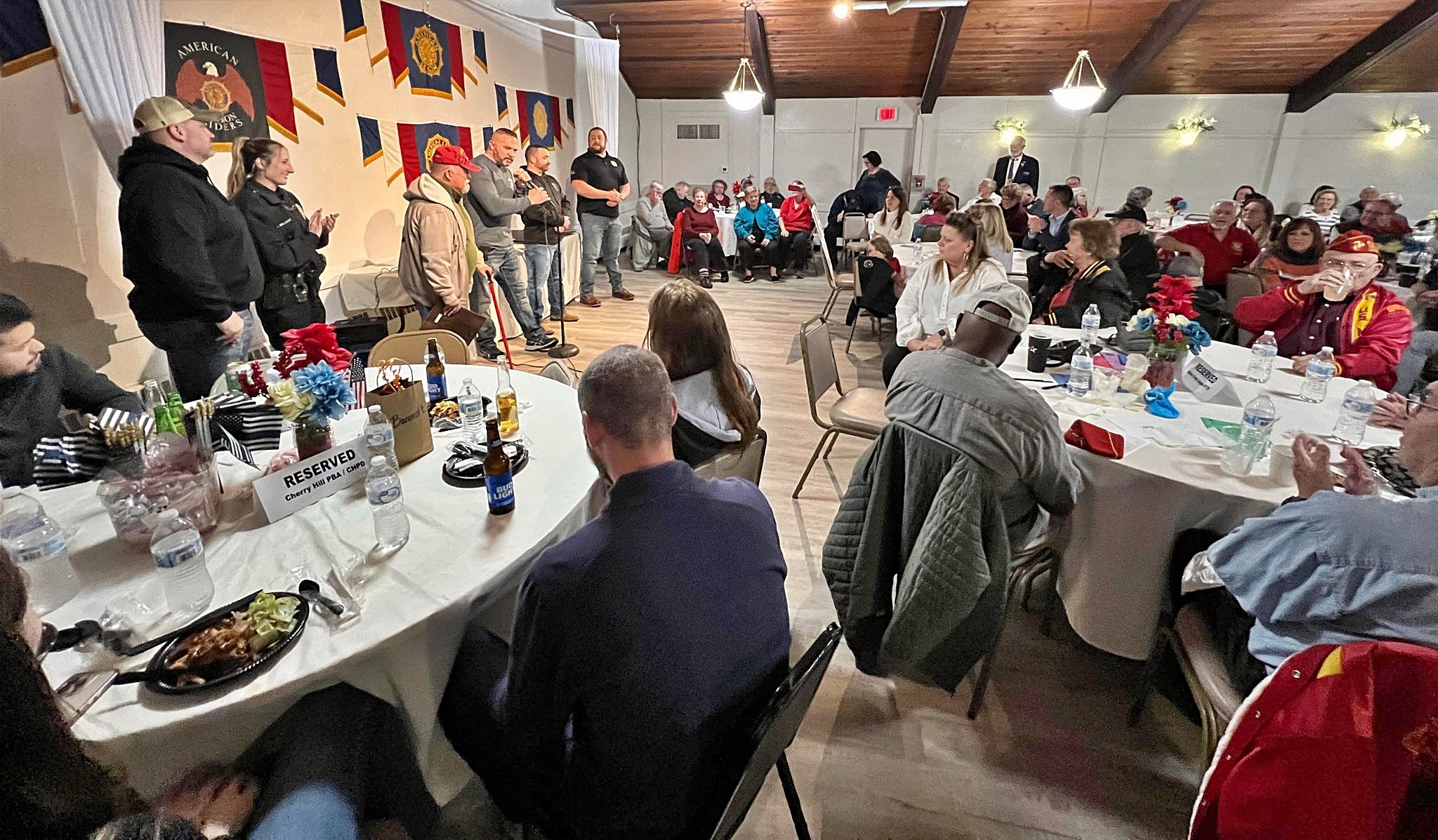 LTC AL BANCROFT Veterans Dinner Cherry Hill American Legion Post 372 American Legion Riders Warriors Watch Riders Thomas J. Flynn Honor 2022 Mission BBQ Cherry Hill PBA Operation Yellow Ribbon