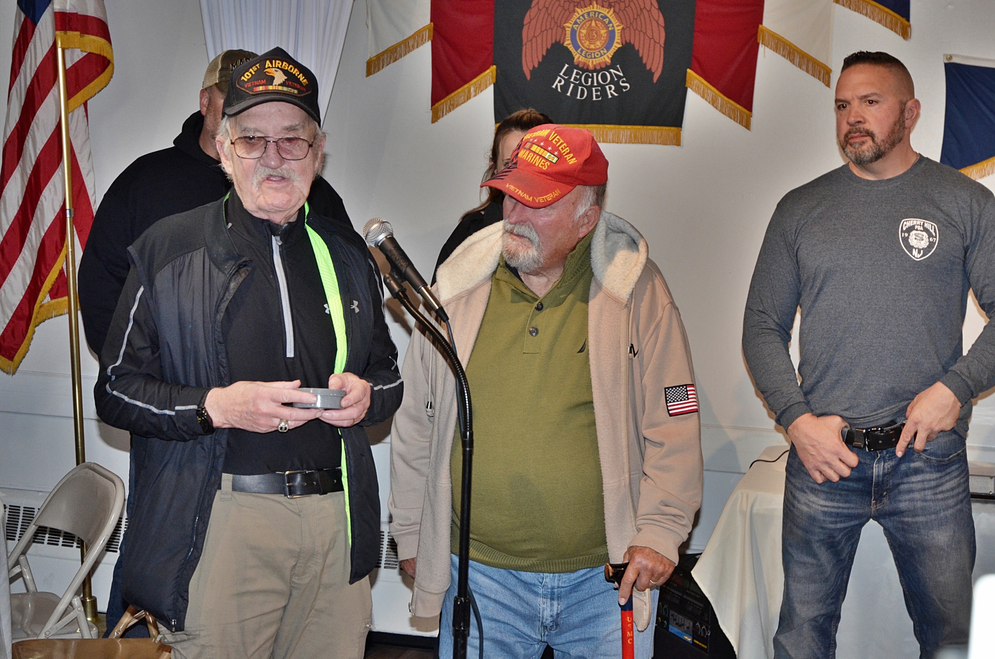 LTC AL BANCROFT Veterans Dinner Cherry Hill American Legion Post 372 American Legion Riders Warriors Watch Riders Thomas J. Flynn Honor 2022 Mission BBQ Cherry Hill PBA Operation Yellow Ribbon