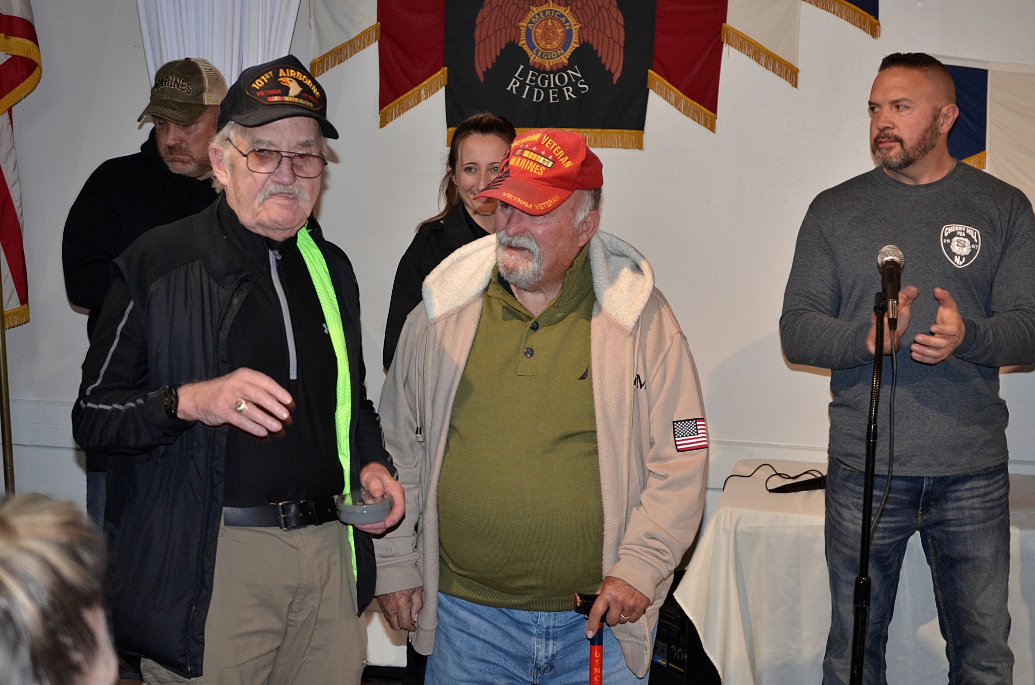 LTC AL BANCROFT Veterans Dinner Cherry Hill American Legion Post 372 American Legion Riders Warriors Watch Riders Thomas J. Flynn Honor 2022 Mission BBQ Cherry Hill PBA Operation Yellow Ribbon