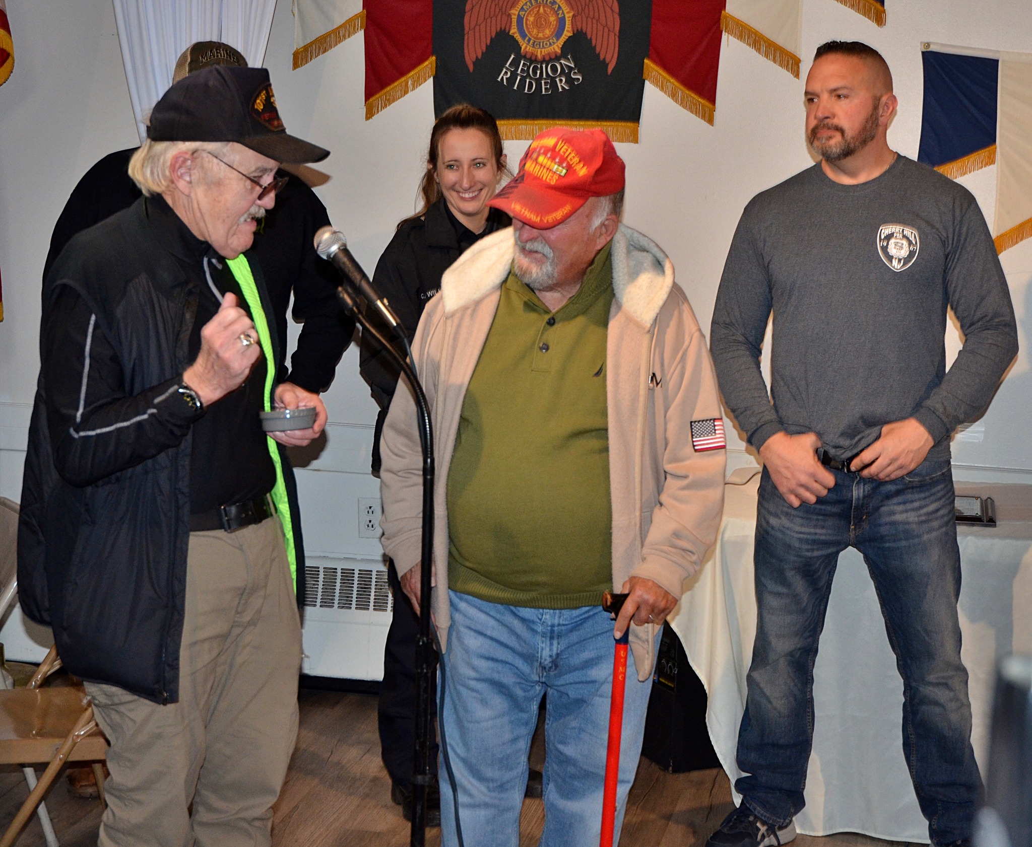 LTC AL BANCROFT Veterans Dinner Cherry Hill American Legion Post 372 American Legion Riders Warriors Watch Riders Thomas J. Flynn Honor 2022 Mission BBQ Cherry Hill PBA Operation Yellow Ribbon