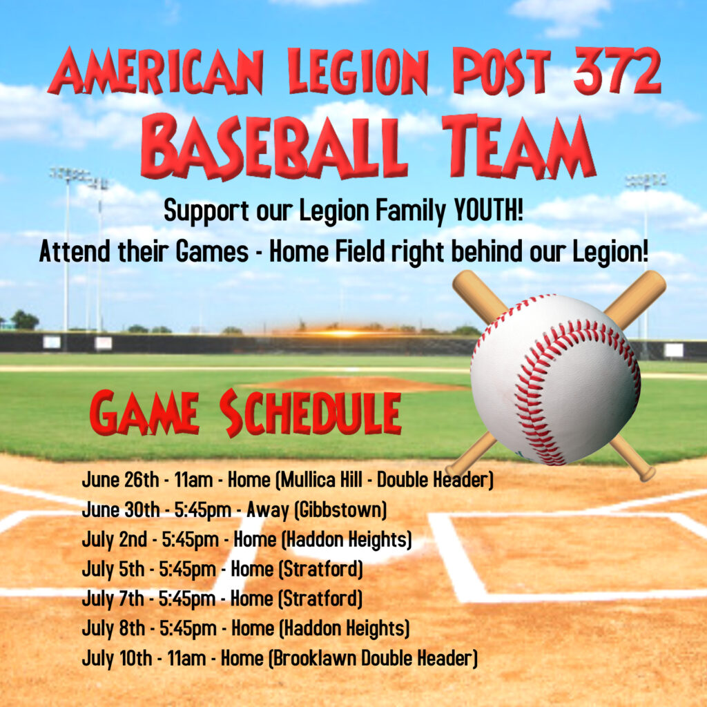 Meet our American Legion Baseball Kids! American Legion Cherry Hill