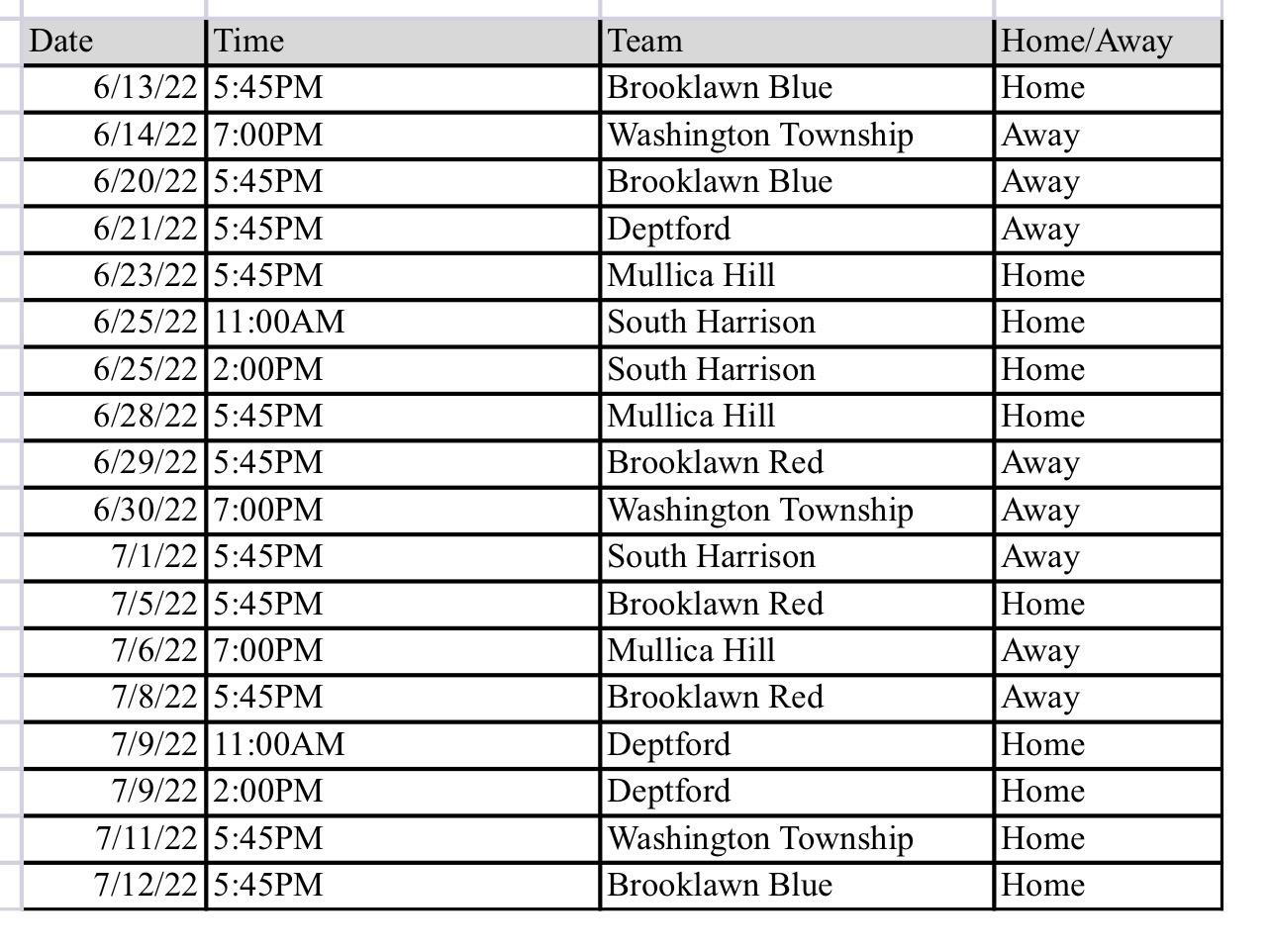 Legion Post 372 Baseball - American Legion Cherry Hill NJ Post 372