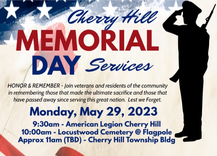 Memorial Day Services in Cherry HIll American Legion Cherry Hill NJ Post 372