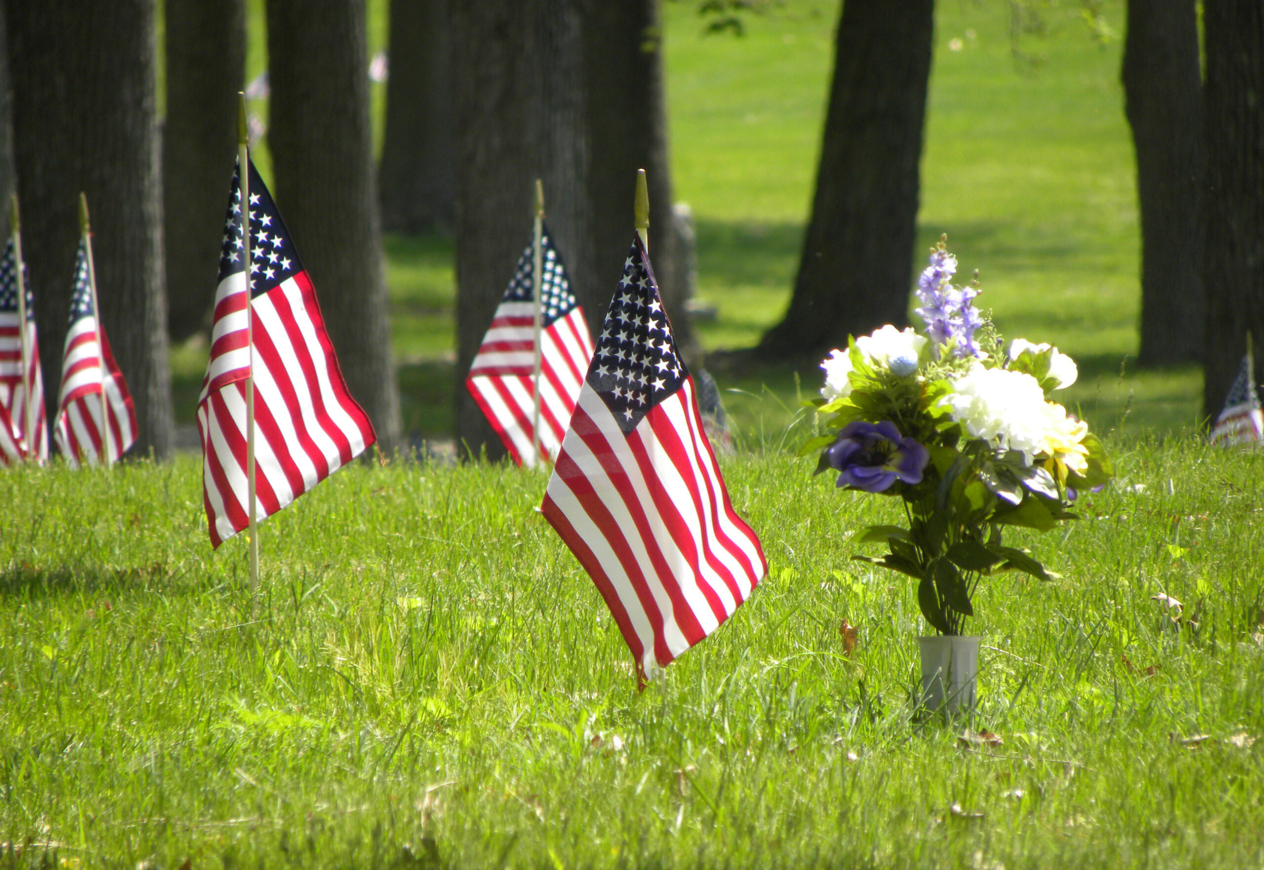 Flagging of Locustwood Cemetery
