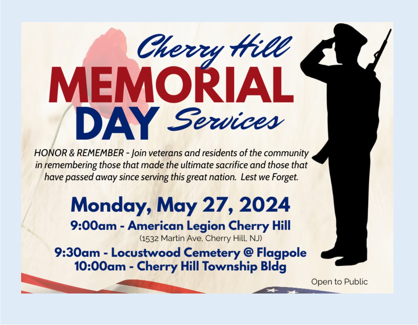 Memorial Day Services