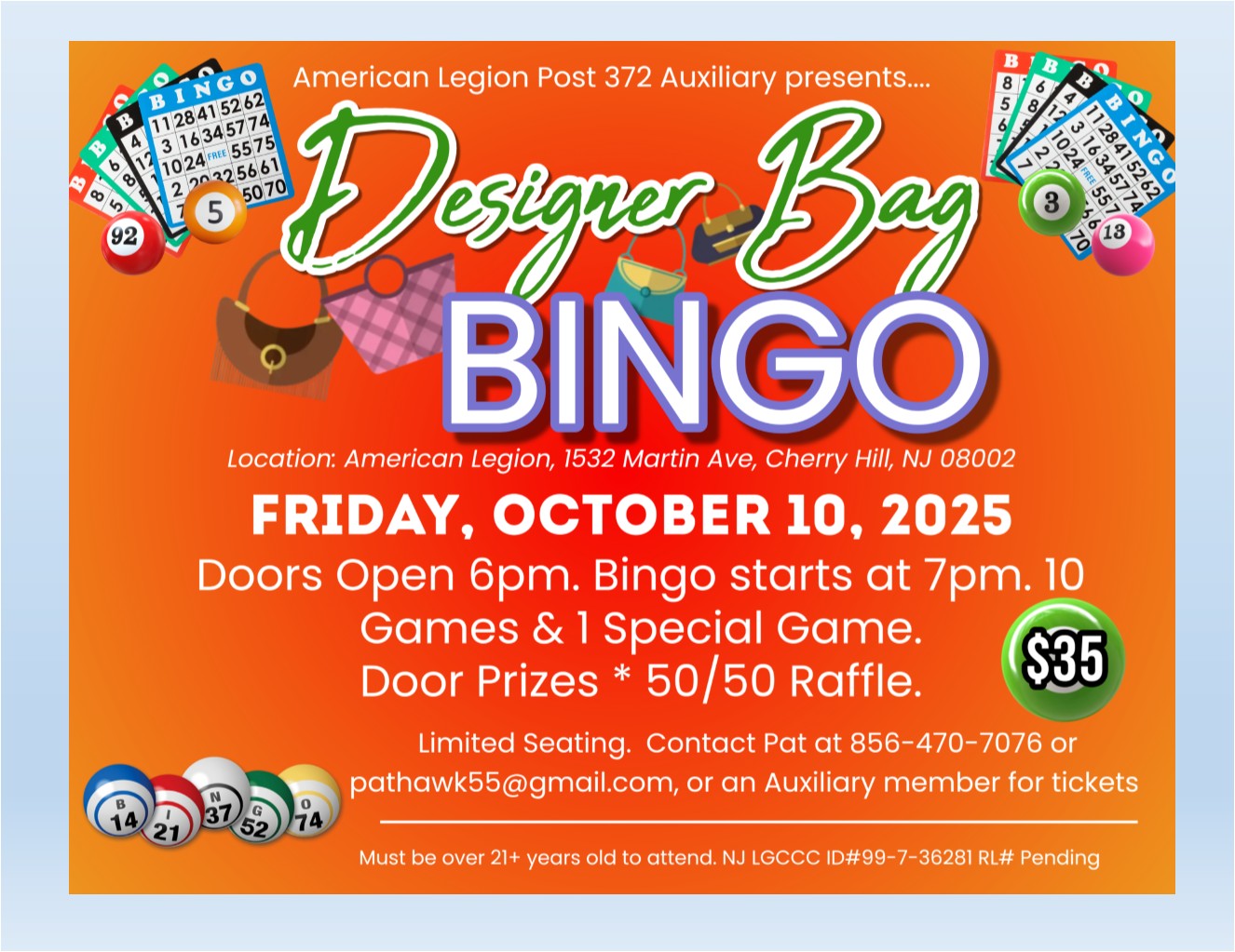 Designer Bag Bingo