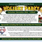 Holiday Party in Canteen - Special Gifts for Post 372 Veterans