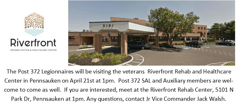 Visit to Veterans at Riverfront Rehab and Healthcare Ctr